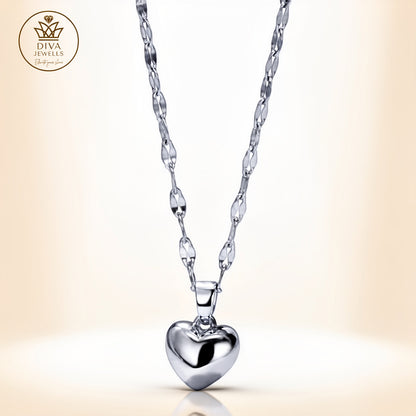 Diva Heart Shine (Gold) Necklace for Girls & Women