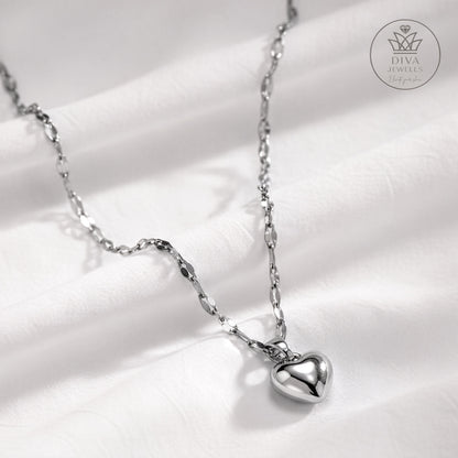 Diva Heart Shine (Gold) Necklace for Girls & Women